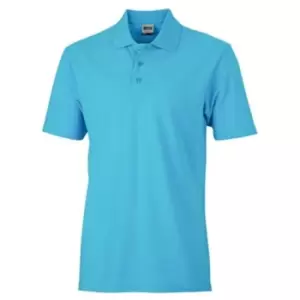 Image of James and Nicholson Unisex Basic Polo Shirt (3XL) (Turquoise) - Turquoise