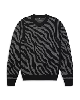 Image of Ps Paul Smith Animal Print Pullover Crewneck Sweater