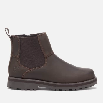 Image of Timberland Kids Courma Kid Chelsea Boots - Dark Brown Full Grain - UK 13 Kids