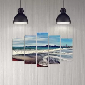 Image of 5DMDF-33 Multicolor Decorative MDF Painting (5 Pieces)