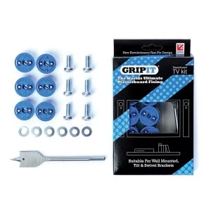 Image of Grip It GripIt 25mm Flat Screen TV Fixing Kit for Plasterboard Walls