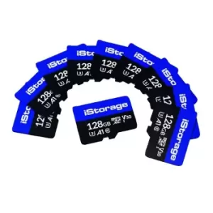 Image of iStorage 128GB Micro SD Card - 10 Pack