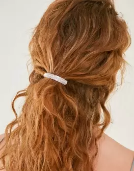 Image of Accessorize Womens Sparkle Diamante Barrette Clip, Size: 5cm