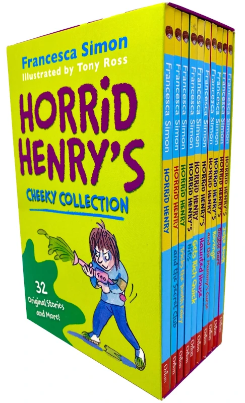 Image of Horrid Henry's Cheeky Collection 10 Books Box Set by Francesca Simon Paperback Francesca Simon Books