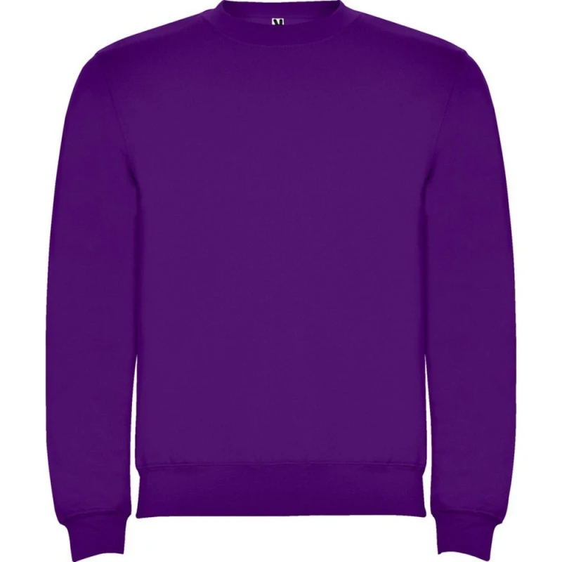 Image of ROLY ROLY Men Clasica Crew Neck Sweatshirt in Purple Size: X-Small Purple XS Male 5063703638173