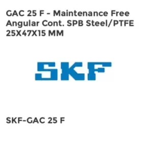 Image of GAC 25 F - Maintenance Free Angular Cont. SPB Steel/PTFE 25X47X15 MM