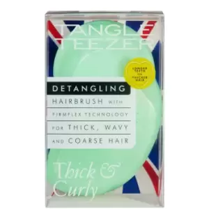 Image of Tangle Teezer Thick and Curly Detangling Hairbrush - Pixie Green Fondant