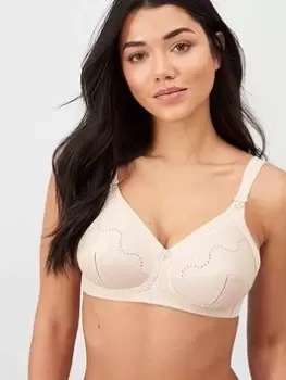 Image of Triumph Doreen Cotton Non Wired Bra - Nude, Skin, Size 36C, Women