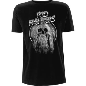 Image of Foo Fighters - Bearded Skull Unisex Medium T-Shirt - Black