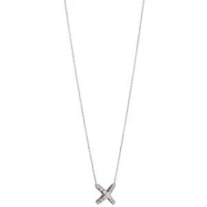 Image of Ladies Fiorelli Silver Plated Cross Necklace