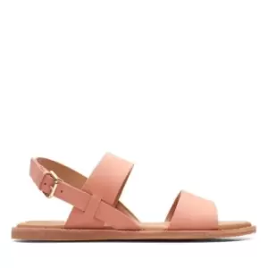 Image of Clarks Karsea Strap Flat Sandals - Pink