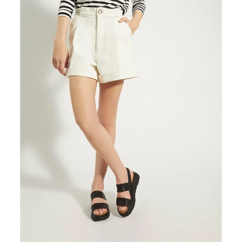 Image of Dune London Womens Location Leather Flatform Sandals - Black - UK 4 Black Sandals female 0079511060001484 4