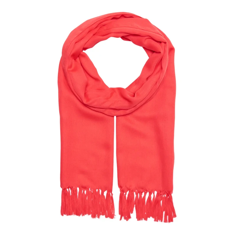 Image of Only womens fringed scarf Only Onlkyra Rouge Female TU