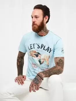 Image of Joe Browns Let's Play Tee - Blue Size M, Men