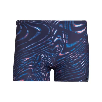 Image of adidas Graphic Souleaf Swim Boxers Mens - Blue