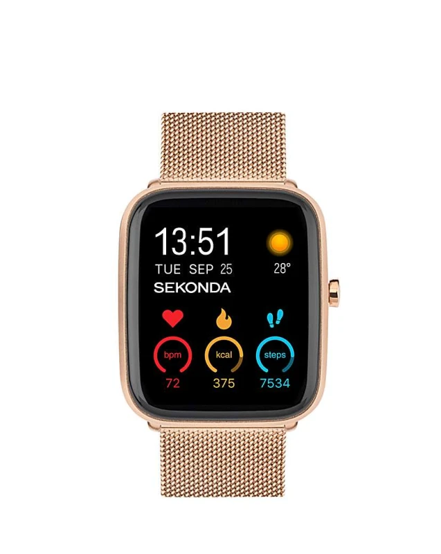 Image of Sekonda Active+- Rose Gold Alloy & Mesh Rose Gold WO34501