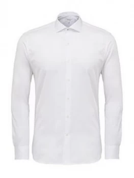 Image of Ted Baker Endurance Roset Slick Rick Shirt, White, Size 15, Men