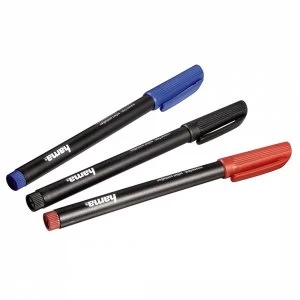 Image of Hama CD/DVD Markers Set of 3 Black/Red/Blue