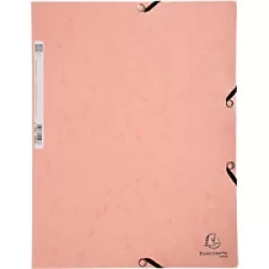 Image of Exacompta 3 Flap Folder Aquarel 55527E Pastel CoralPack of 25