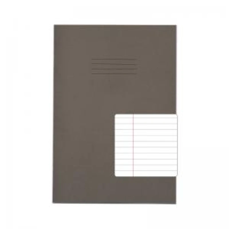 Image of RHINO A4 Exercise Book 80 Page, Grey, F8M (Pack of 10)