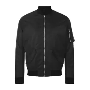 Image of SOLS Unisex Rebel Fashion Bomber Jacket (S) (Black)