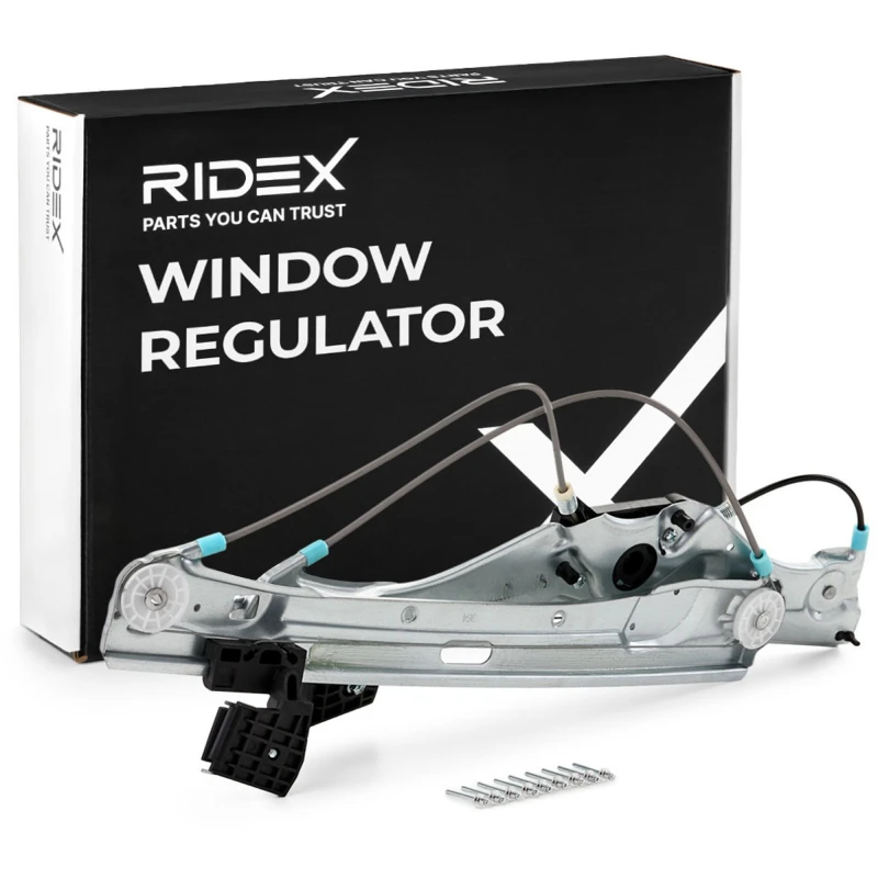 Image of RIDEX 1561W0255 Window regulator Right, Operating Mode: Electric, without electric motor Window Winder (1561)