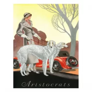Image of Vintage Metal Sign Retro Art Aristocrats