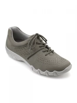 Image of Hotter Hotter Vault Lace Up Trainer Duck Egg