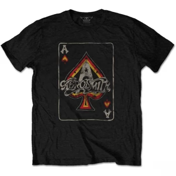 Image of Aerosmith - Ace Unisex Medium T-Shirt - Black