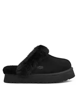 Image of UGG Ugg Disquette Platform Slipper - Black, Size 8, Women
