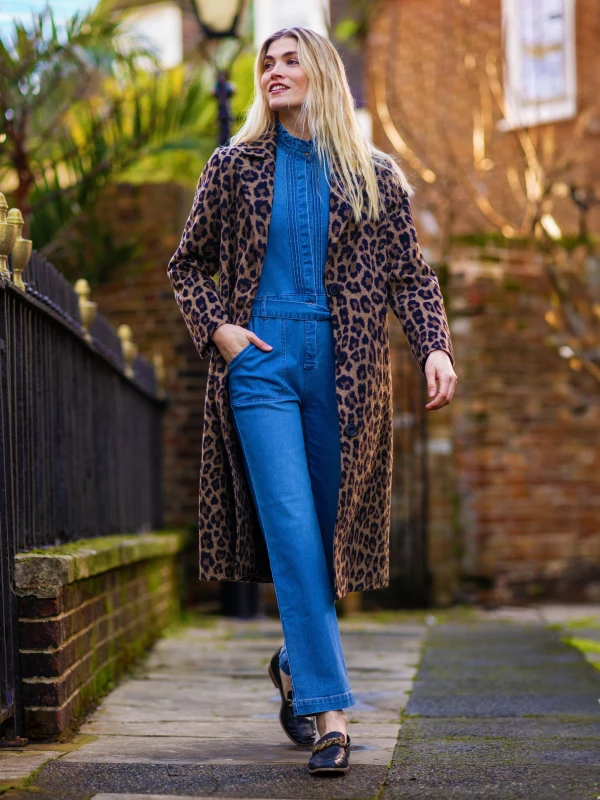 Image of Brakeburn Billie Denim Jumpsuit Blue female UK 08