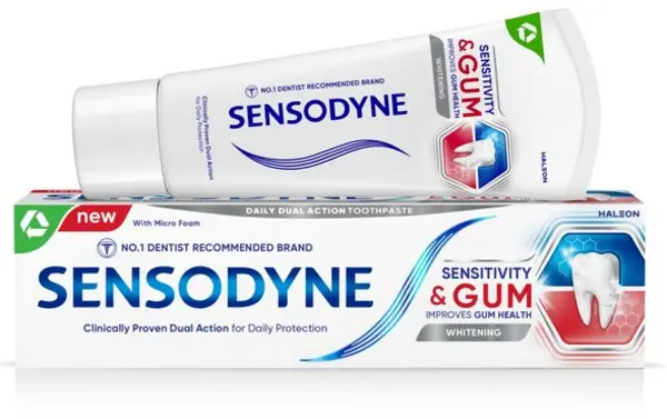 Image of Sensodyne Sensitivity & Gums Whitening Toothpaste 75ml