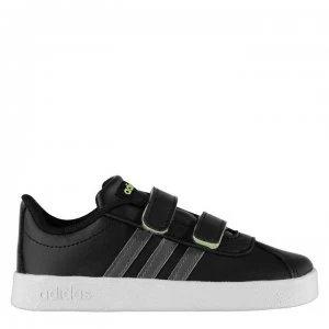 Image of adidas VL Court 2.0 Trainers Infant Boys - Black/Grey/Wht