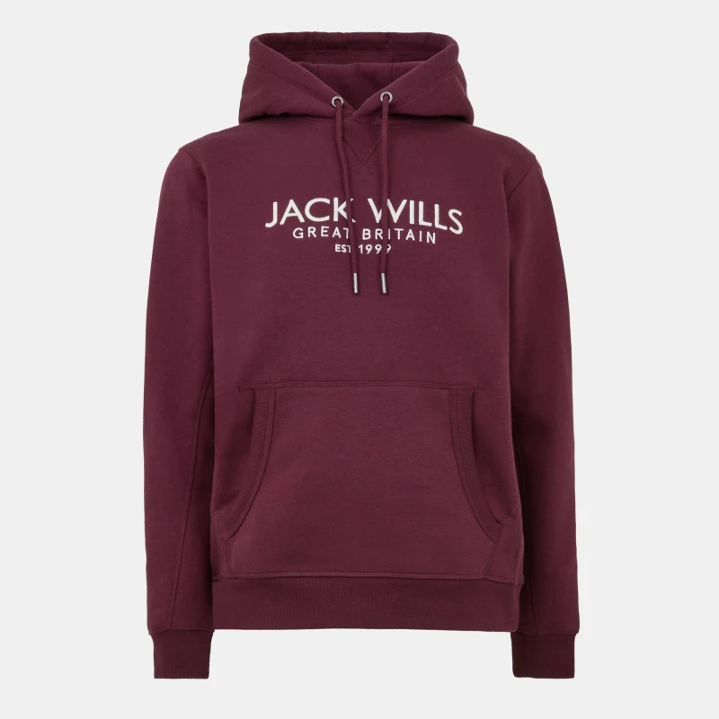 Image of Jack Wills Batsford Logo Hoodie Mens Fig male S