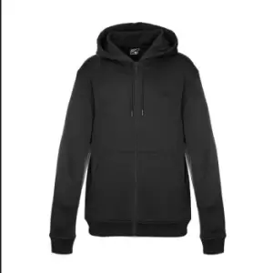 Image of Fabric Zip Hoodie Mens - Black