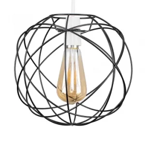 Image of Rutherford Matt Black Pendant Shade