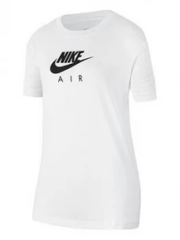 Image of Nike Older Girls Air Boyfriend T-Shirt - White