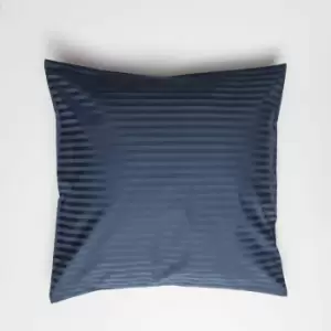 Image of Belledorm 540 Thread Count Satin Stripe Continental Pillowcase (One Size) (Navy)