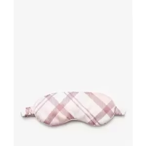 Image of Barbour Tartan Eye Mask and Pouch - Pink