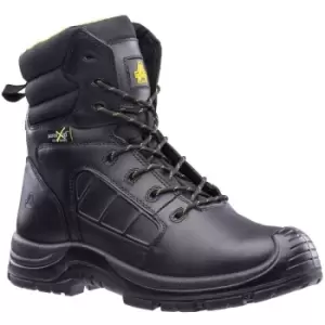 Image of Amblers Mens Berwyn Waterproof Leather Safety Boot (9 UK) (Black) - Black