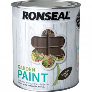 Image of Ronseal General Purpose Garden Paint English Oak 750ml