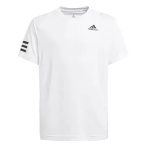 Image of Boys, adidas Club Tennis T-Shirt, White/Grey, Size 7-8 Years