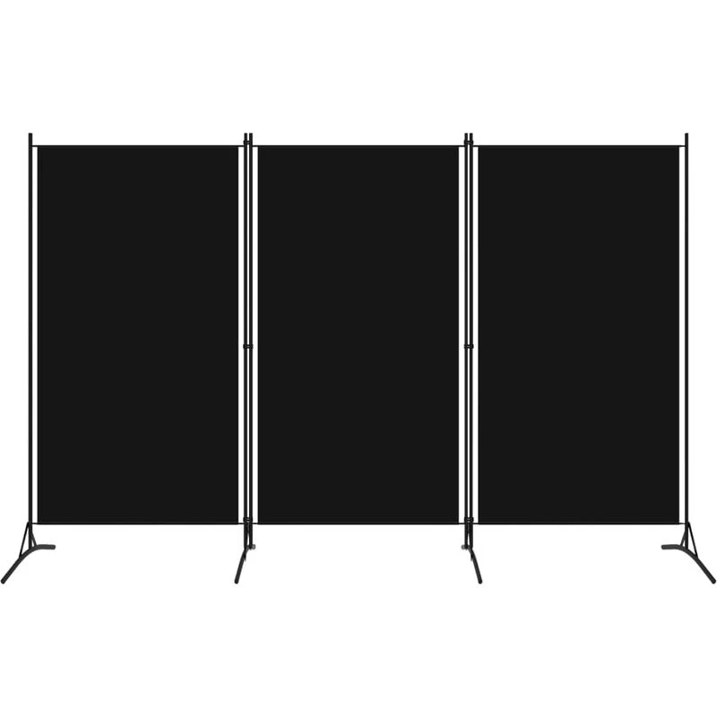 Image of VIDAXL 3-Panel Room Divider Black 260x180cm Vidaxl 8720286022801