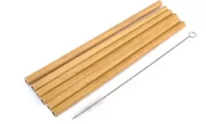 Image of Bamboo Drinking Straws: 6-Pack