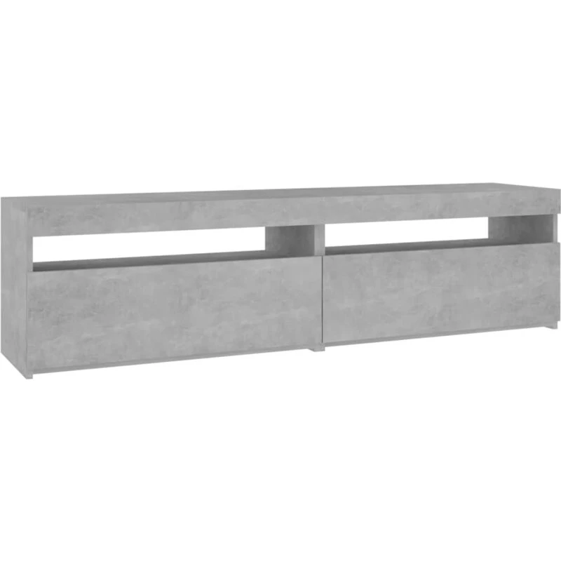 Image of VIDAXL Vidaxl - tv Cabinets 2 pcs with LED Lights Concrete Grey 75x35x40cm 8720286218105