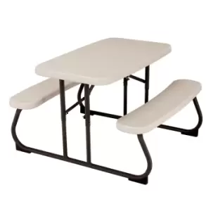 Image of Lifetime Childrens Folding Picnic Table in Almond ? 32.5 x 19 in