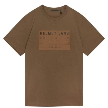 Image of Helmut Lang Patch Crew T-Shirt - DARK RESIN Y9P