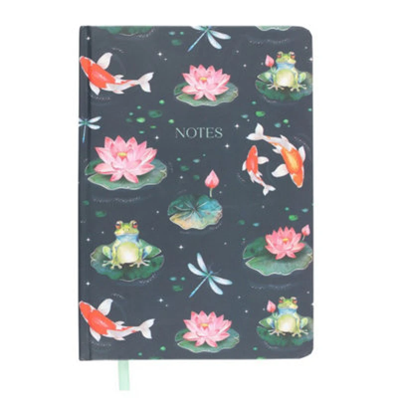Image of Something Different Something Different Pond A5 Notebook in Navy Navy One Size Unisex 5063693745257