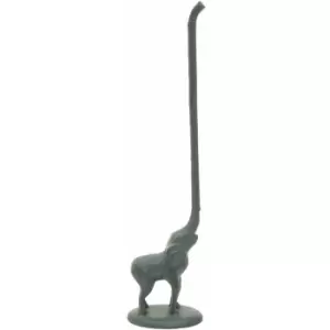 Image of Premier Housewares - Fauna Grey Elephant Toilet Roll Holder with tail