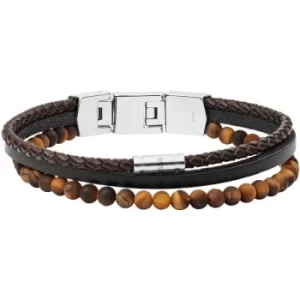 Image of Mens Fossil Sterling Silver Holiday 2020 Vintage Casual